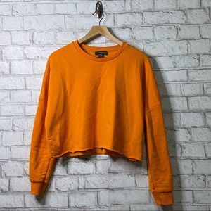 Primark Orange Crop Top Sweater Size XS